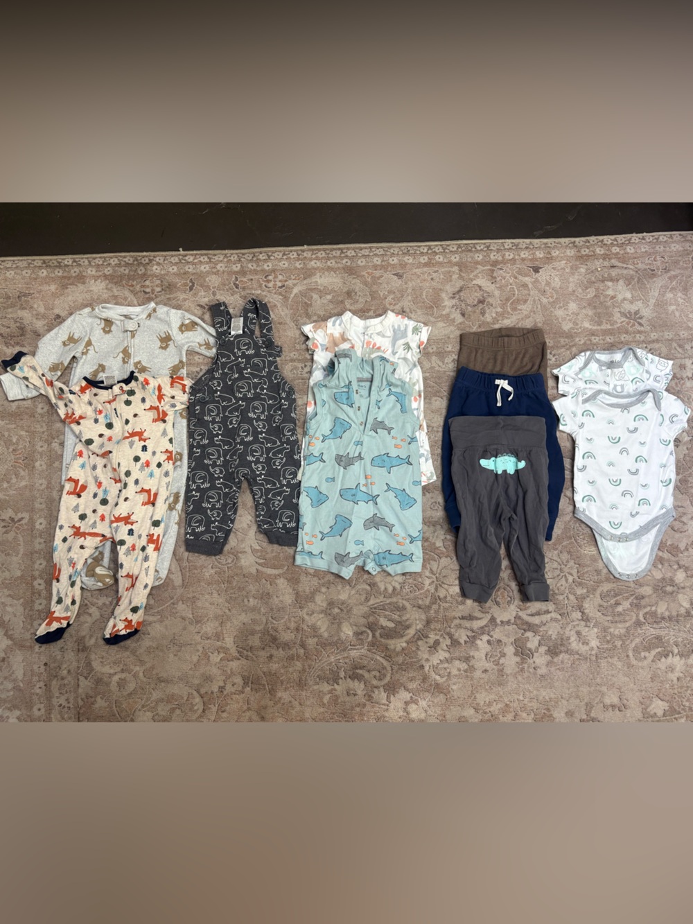 Baby Boy 6–9M Animal Clothing Bundle Mixed Brands 10 Pieces